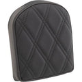 Drag Specialties Black Diamond 7" Short Backrest Pad for Harley Square Bar