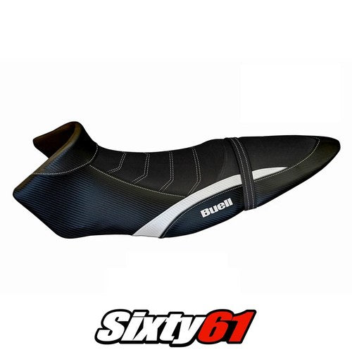 Buell XB12S XB12SX 2019 2020 2021 Seat Cover Tappezzeria Comfort White Black