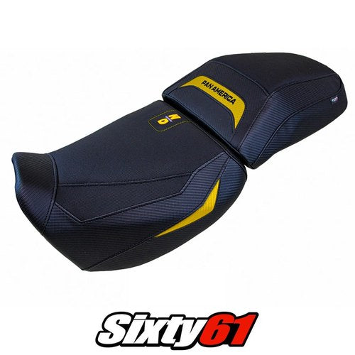 Harley Davidson Pan America 2021-2025 2026 Seat Cover Tappezzeria Yellow Black
