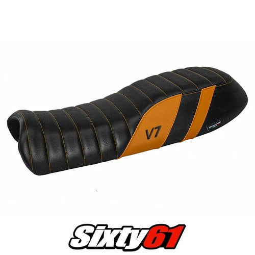 Moto Guzzi V7 2011-2017 2018 2019 2020 Seat Cover Tappezzeria Comfort Orange