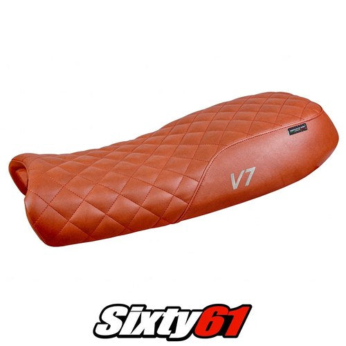 Moto Guzzi V7 2011-2016 2017 2018 2019 2020 Seat Cover Tappezzeria Dark Brick