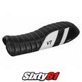 Moto Guzzi V7 2011-2016 2017 2018 2019 2020 Seat Cover Tappezzeria Comfort White