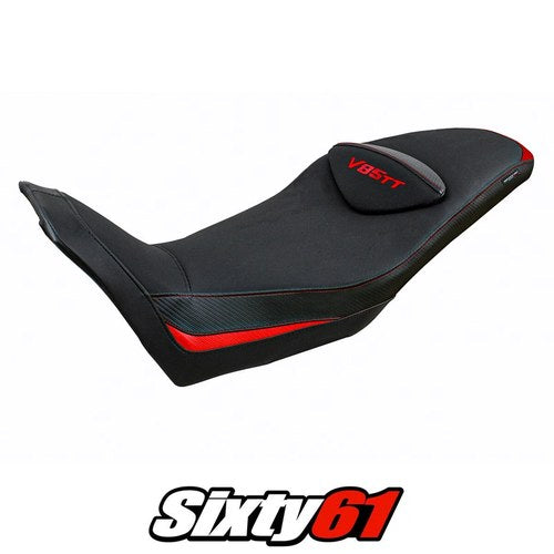 Moto Guzzi V85TT 2019-2021 2022 2023 2024 2025 Seat Cover Tappezzeria Red Black