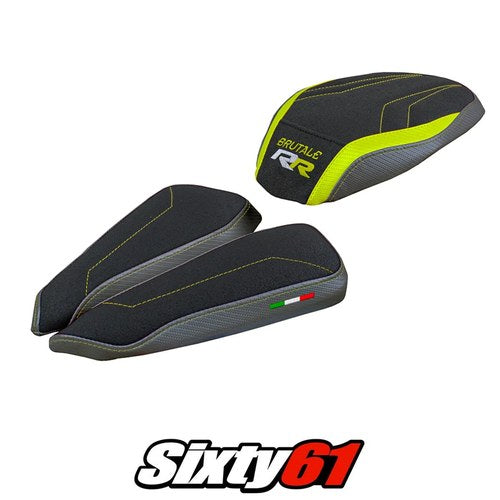 MV Agusta Brutale 1000RR 2020-2026 Seat Cover Tappezzeria Ultragrip Yellow Grey