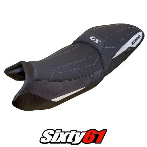 BMW R1300GS 2023-2025 2026 Touring Seat Cover Tappezzeria Comfort White Black