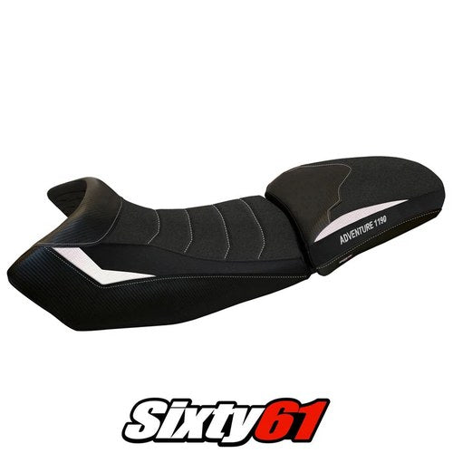 KTM 1190 Adventure 2013 2014 2015 2016 Seat Cover Tappezzeria Ultragrip White
