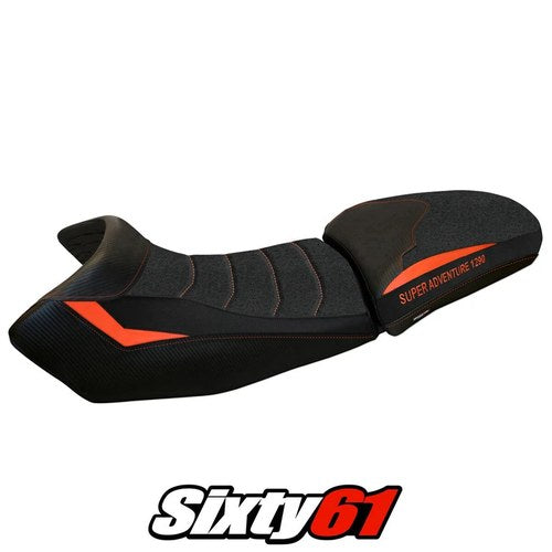 KTM 1290 Super Adventure S T 2015-2020 Seat Cover Tappezzeria Ultragrip Orange