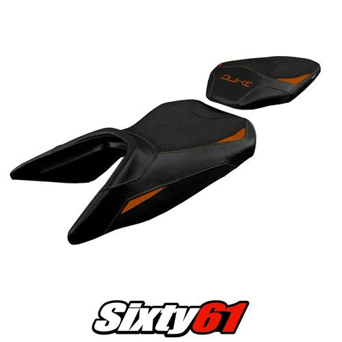 KTM 250 Duke 2017-2021 2022 2023 Seat Cover Tappezzeria Ultragrip Orange Black