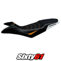 KTM 790 Adventure R 2019 2020 Seat Cover Tappezzeria Comfort White Orange Black