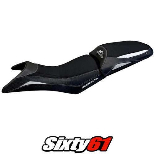 KTM 790 Adventure S 2019 2020 Seat Cover Tappezzeria White Black