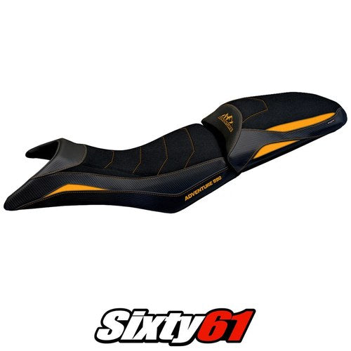 KTM 890 Adventure 2023-2025 2026 Seat Cover Tappezzeria Ultragrip Orange Black