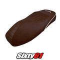 Vespa Gts 125 150 300 2009-2022 2023 2024 Seat Cover Tappezzeria Comfort D Brown