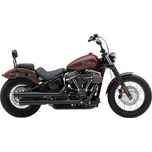 Cobra 6058B Rpt 3" Slip-On Mufflers- Black for 18-23 FLHC/FLHCS/FLDE