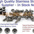 Suzuki RG250 Gamma 1985-1987 Stainless Fairing & Screen Bolt Kit RG 250