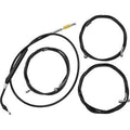 LA Choppers LA-8056KT-19B Black Vinyl Braided Handlebar Cable/Brake Line Kit