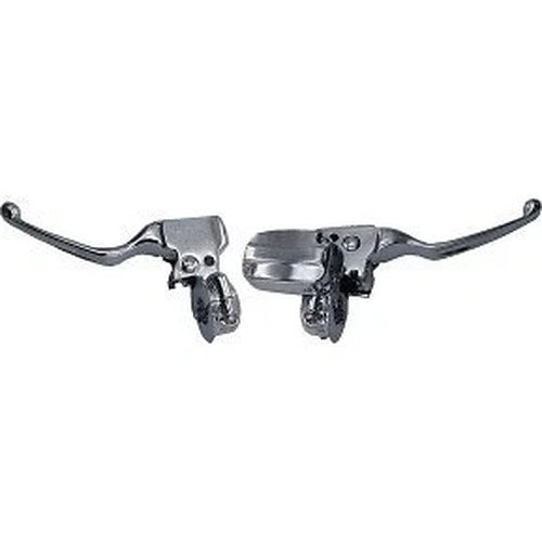 Drag Specialties 0610-2249 Chrome Handlebar Control Kit w/ Mechanical Clutch