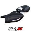 Suzuki Hayabusa 2008-2020 Seat Cover Tappezzeria Comfort Ultragrip Suede White