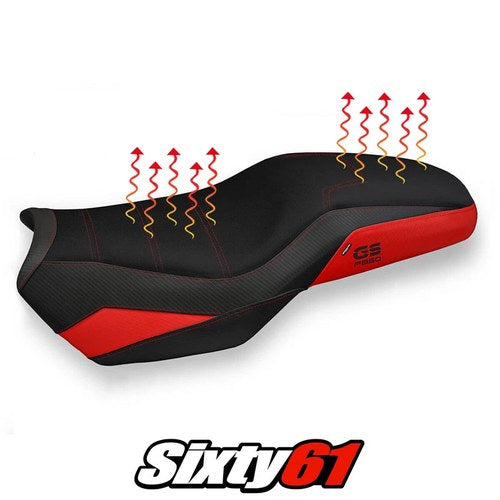 BMW F 850GS 2019-2023 2024 Comfort Heated Seat Cover Tappezzeria Red Black