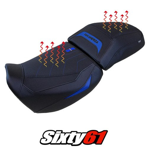 Harley Davidson Pan America 2021-2026 Comfort Heated Seat Cover Tappezzeria Blue