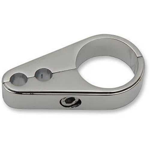 Drag Specialties DS-223040 Chrome 1" Clamp for Dual Throttle Cables