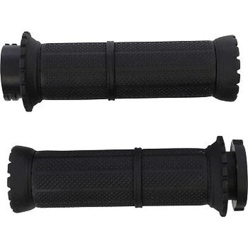 Kuryakyn 3582 Black Riot Grips for Harley Davidson Cable Op Throttle