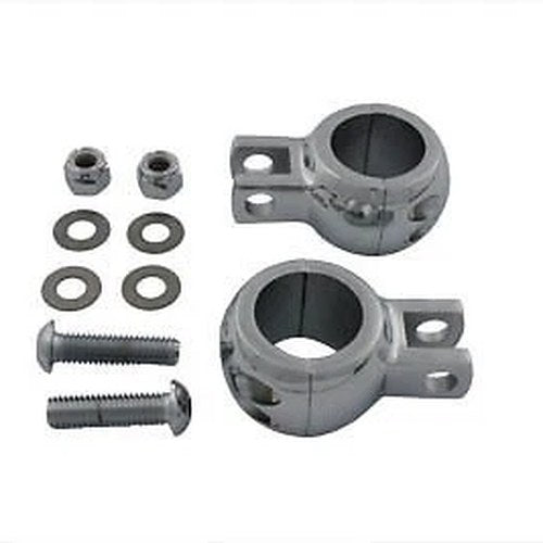 V-Twin 27-0892 Chrome 1-1/4" Engine Guard Male Mount Foot Peg Clamps for Harley