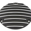 V-Twin 42-0632 Black Finned Derby Cover for 70-98 Big Twin Evo