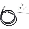 Drag Specialties 1741-2534 +4" Extended Length Black Vinyl Front Brake Line Kit