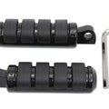 V-Twin 27-1457 Black Anti-Vibe Iso Style Foot Pegs for Harley Male Mount