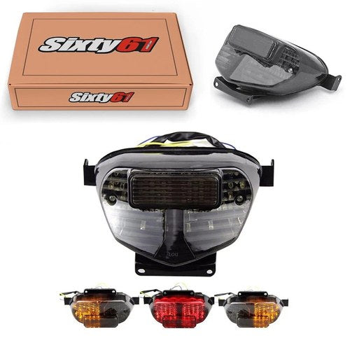 Suzuki Gsxr 1000 Tail Light LED 2001 2002 Integrated Turn Signal Brake Smoke 02