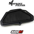 Sprint Air Filter P08 F1-85 Kawasaki ZX10R 2016-2021 2022 2023 2024 2025 2026