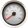 Drag Specialties 4" White Electronic Tachometer 04-13 Flht 04-11 Fxd 04-13 XL