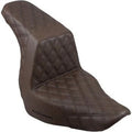 Saddlemen 818-29-175BR Brown Step-Up Seat Lattice Stitch for 18-21 FXLR/FLSB