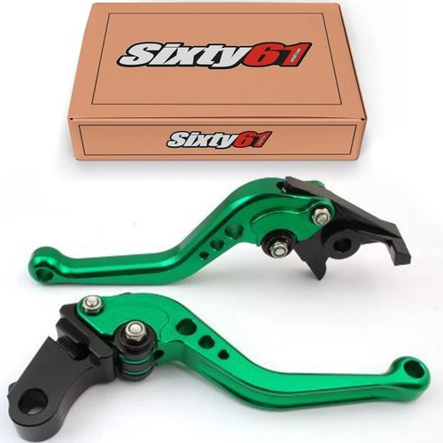Kawasaki ZX6R Green Levers 2007-2016 2017 2018 Short Brake Clutch Adjustable Set