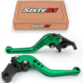 Kawasaki ZX6R Green Levers 2007-2016 2017 2018 Short Brake Clutch Adjustable Set