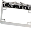 Drag Specialties DS-720809 Chrome Eagle Live Ride Motorcycle License Plate Frame