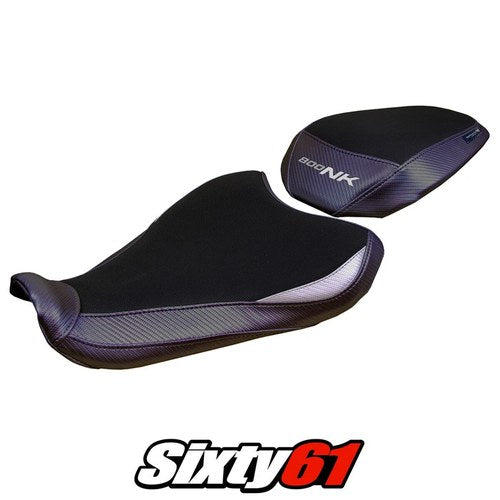 CF Moto 800NK 2023 2024 2025 Seat Cover Tappezzeria Silver Black