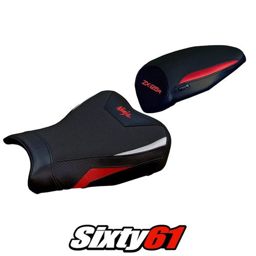 Kawasaki ZX25R 2020-2023 2024 2025 Seat Cover Tappezzeria Comfort Red Silver