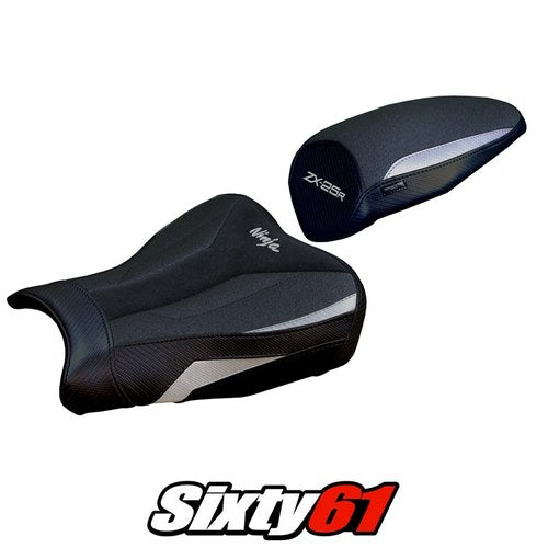 Kawasaki ZX25R 2020 2021 2022 2023 2024 Seat Cover Tappezzeria Ultragrip Silver