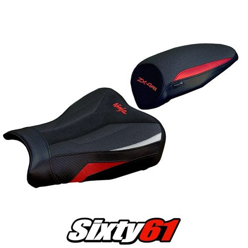 Kawasaki ZX4RR 2023 2024 2025 Seat Cover Tappezzeria Ultragrip Red Silver Black