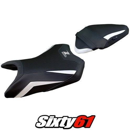 Kawasaki Z500 2024 2025 Seat Cover Tappezzeria White Black