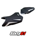 Kawasaki Ninja 500 2024 2025 2026 Seat Cover Tappezzeria Ultragrip White Black