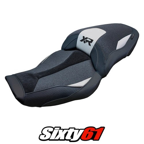 BMW S1000XR 2024 2025 2026 Seat Cover Tappezzeria Ultragrip Silver Black