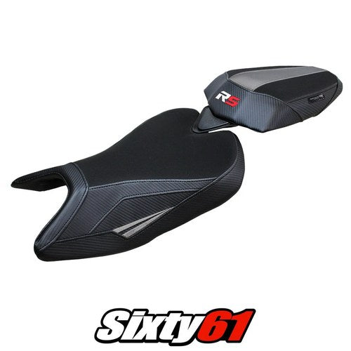 Aprilia RS 457 2023 2024 2025 2026 Seat Cover Tappezzeria Comfort Grey Black