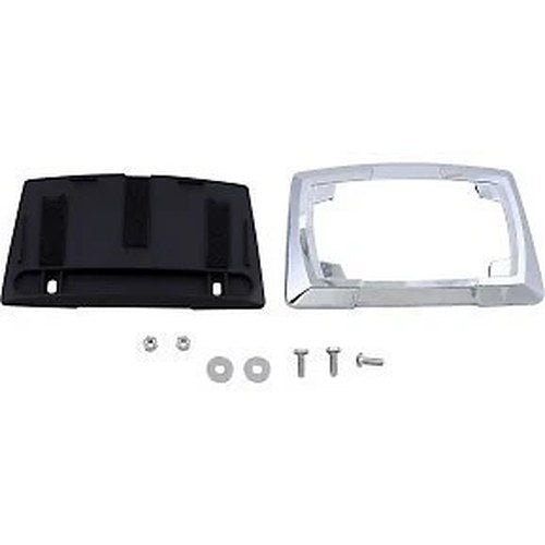Ciro 70400 Chrome Multi-Fit License Plate Frame for 4 x 7 Motorcycle Plate