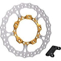 Arlen Ness 300-002 Big Brake Front Left Gold 14" Full Floating Brake Rotor Kit