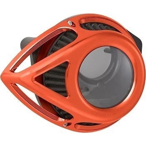Arlen Ness 600-001 Orange Clear Tear Air Cleaner