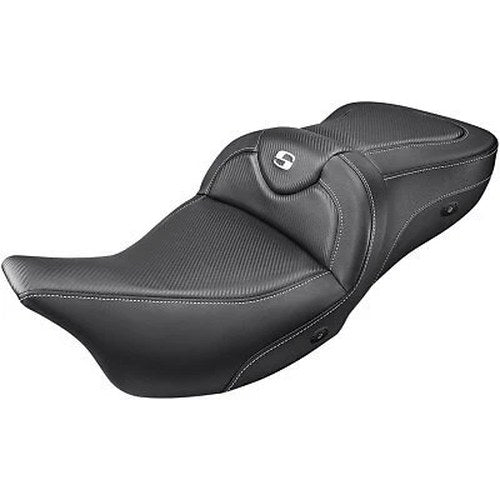 Saddlemen 808-07B-185HCT Roadsofa Seat Heated Carbon Fiber for 08-24 Touring