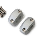 AS3 22.2MM to 28.6MM Oversized Fat Bar Handlebar Conversion Mounts Clamps Silver