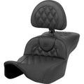 Saddlemen Roadsofa Extended Reach Seat w/ Backrest Lattice Stitch for 23-24